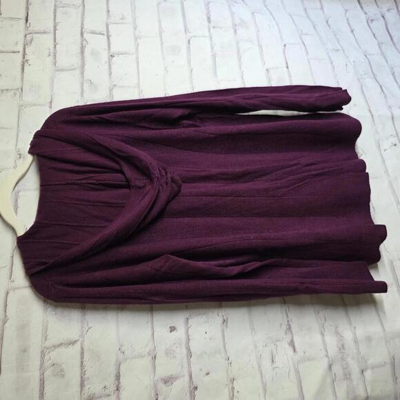 Zip Front Purple Sweater - Picture 3 of 4